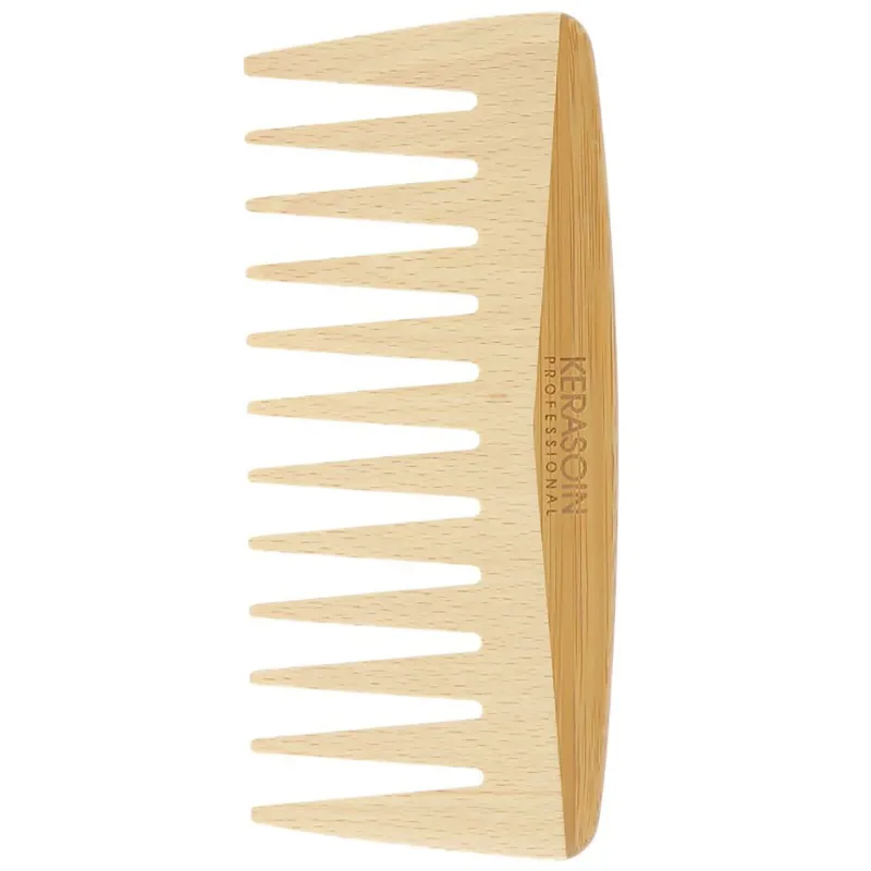 Kerasoin Professionnel Peigne à dents larges en bois de hêtre 15 cm Discount