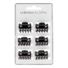 La Boutique du Coiffeur Petites pinces croco noir Discount