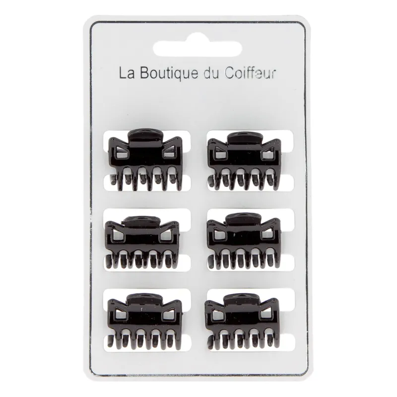 La Boutique du Coiffeur Petites pinces croco noir Discount