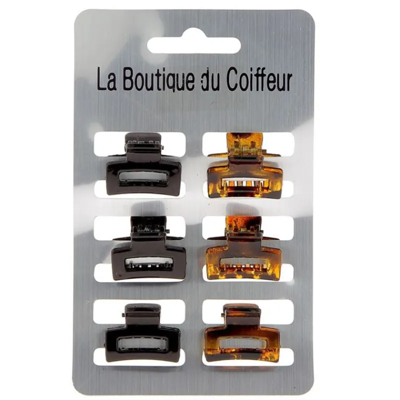 La Boutique du Coiffeur Petites pinces croco rectangle Clearance