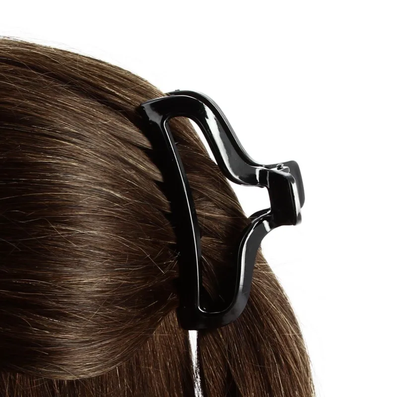 La Boutique du Coiffeur Pince à cheveux ajourée noir New