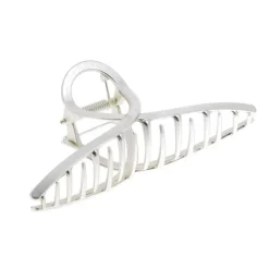 La Boutique du Coiffeur Pince croco métallique infini argent mat Clearance