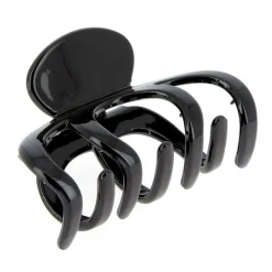 La Boutique du Coiffeur Pince croco plastique large noire