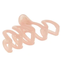 La Boutique du Coiffeur Pince croco plastique zigzag rose New