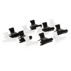 Pince croco x 12 PM noir/blanc New