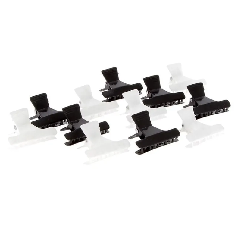 Pince croco x 12 PM noir/blanc New