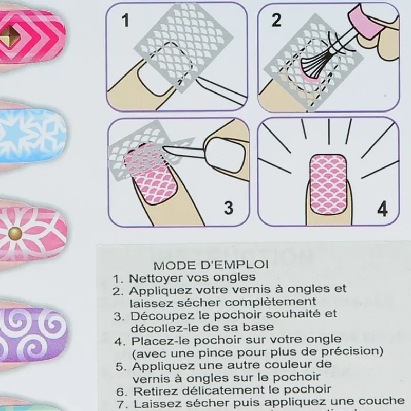 Pochoir vinyl étoile pour ongles Clearance