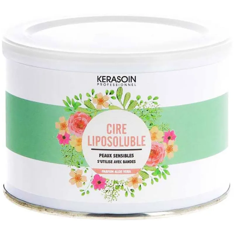 Kerasoin Professionnel Pot de cire peaux sensibles aloe vera 400ml