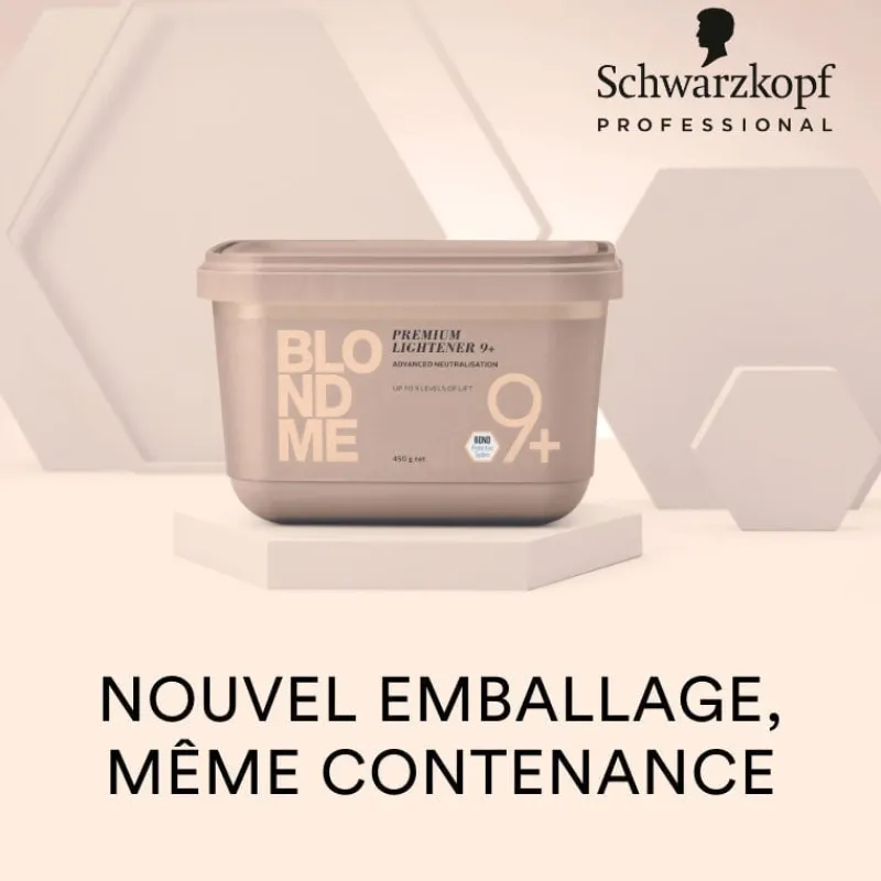Schwarzkopf Professional Poudre compacte décolorante PPL9+ Blondme 450gr Clearance