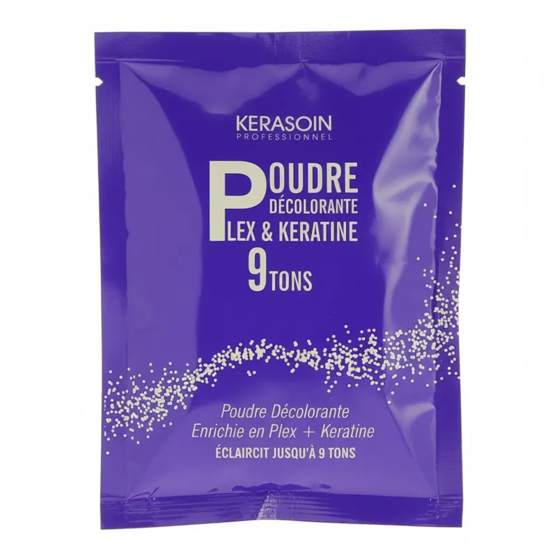 Kerasoin Professionnel Poudre décolorante anti-casse Plex & kératine 9 tons 50gr Outlet