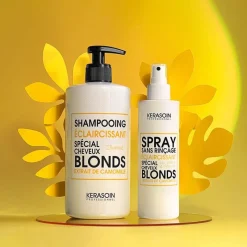 Kerasoin Professionnel Rituel éclaircissant pour cheveux blonds naturels shampooing et spray Clearance