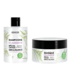 Kerasoin Professionnel Rituel nature déjaunisseur cheveux blancs ou blonds Sale