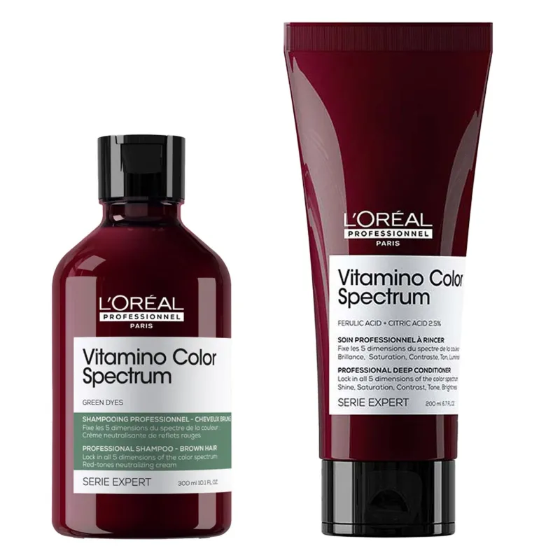 L’Oréal Professionnel Paris Rituel neutralisant Vitamino Color Spectrum cheveux bruns, anti-rouge New