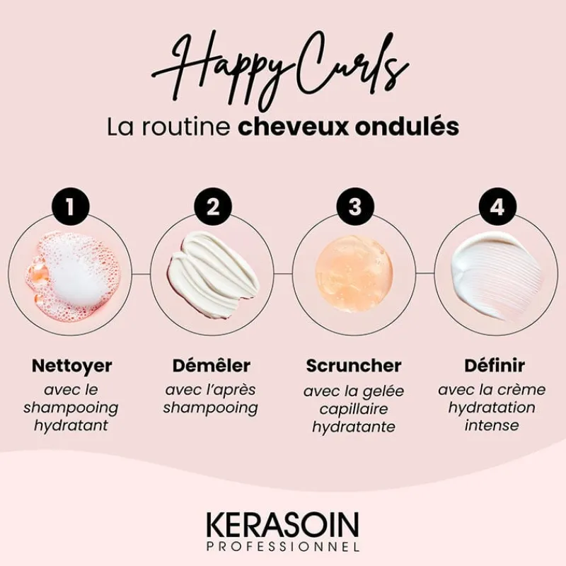 Kerasoin Professionnel Rituel nourrissant cheveux bouclés Happy Curls Discount