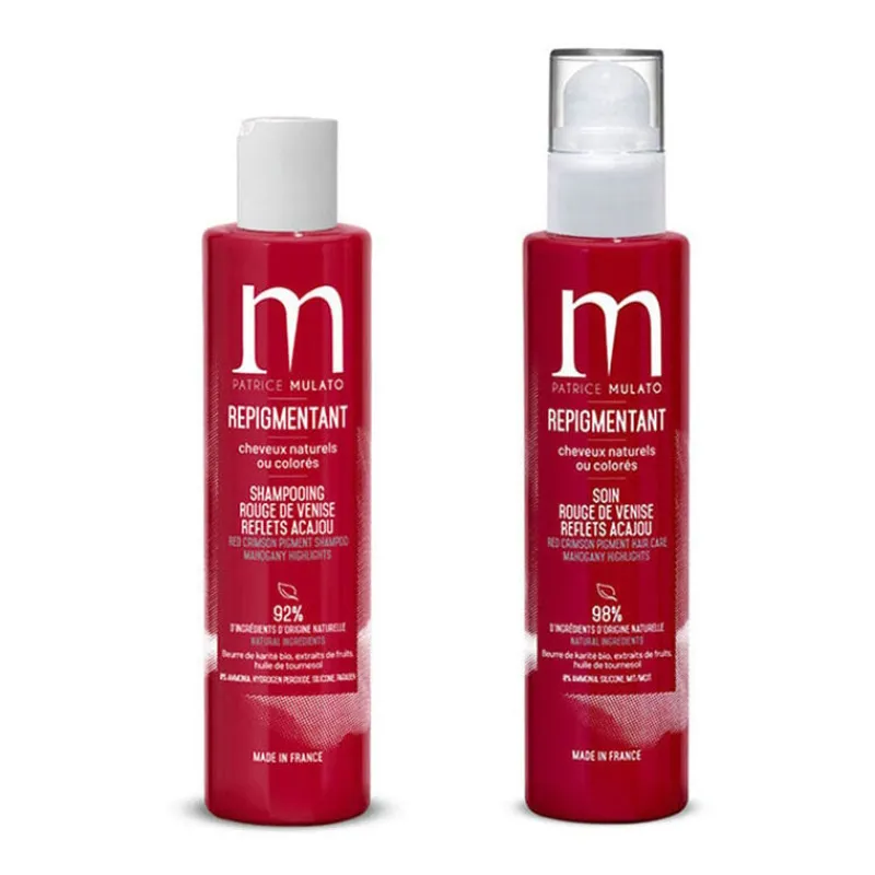 Patrice Mulato Rituel repigmentant shampooing + soin rouge de Venise New