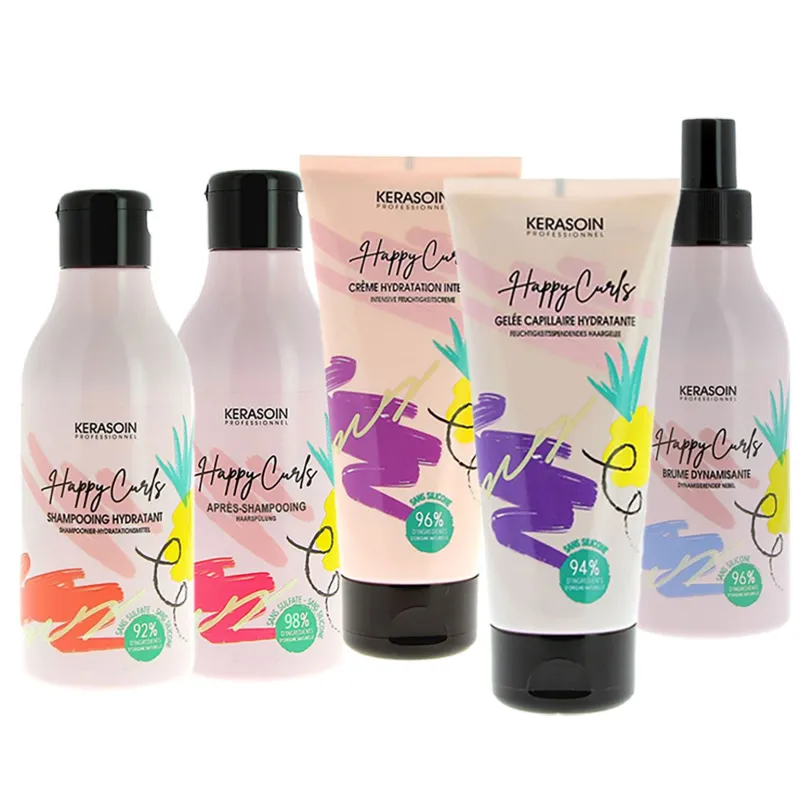 Kerasoin Professionnel Routine cheveux bouclés Happy Curls Hot
