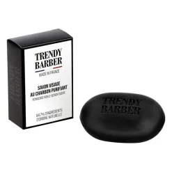 Trendy Barber Savon visage au charbon purifiant