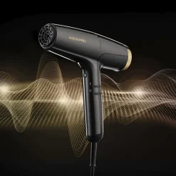 Babyliss Pro Sèche cheveux Falco gris métallisé et or Sale