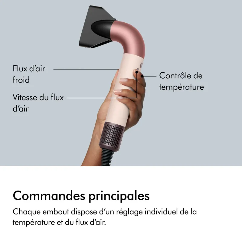 Dyson Sèche-cheveux Supersonic r cheveux raides à ondulés Hot