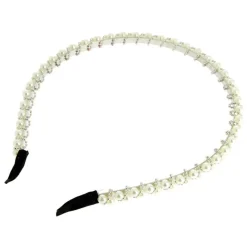 La Boutique du Coiffeur Serre-tête fin à strass argenté Outlet