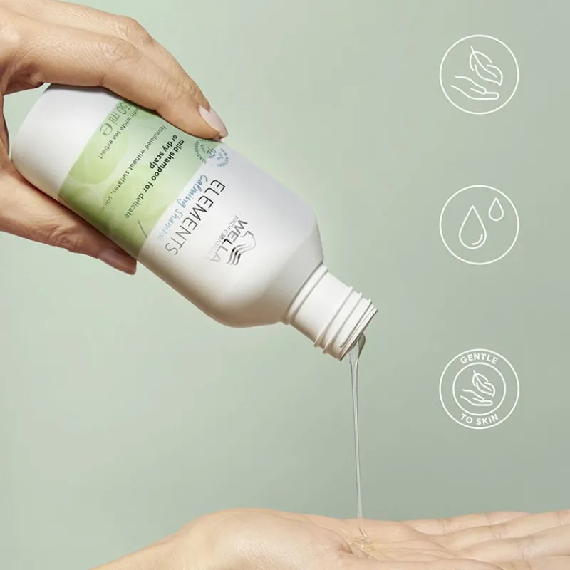 Wella Professionals Shampooing apaisant pour cuir chevelu sec ou délicat Calming Elements 500ml Sale