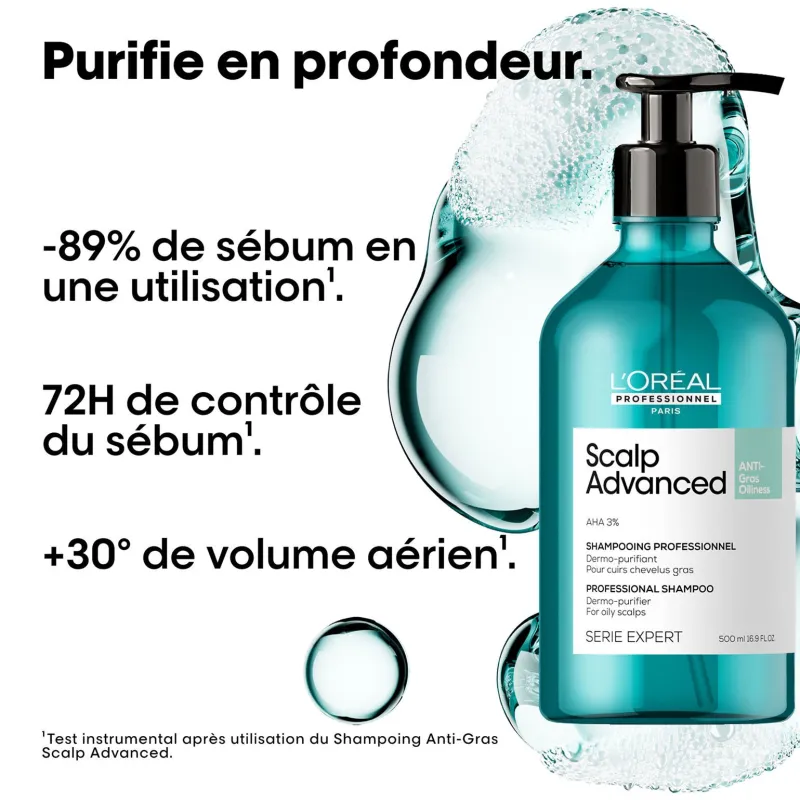 L’Oréal Professionnel Paris Shampooing dermo-purifiant anti-gras Scalp Advanced 1500ml Online
