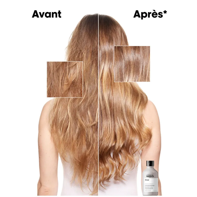 L’Oréal Professionnel Paris Shampooing déjaunissant Silver 500 ml Outlet