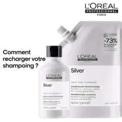 L’Oréal Professionnel Paris Shampooing déjaunissant Silver recharge 500ml New