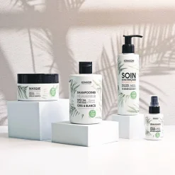 Kerasoin Professionnel Shampooing déjaunisseur cheveux gris & blancs Gamme Nature Hot