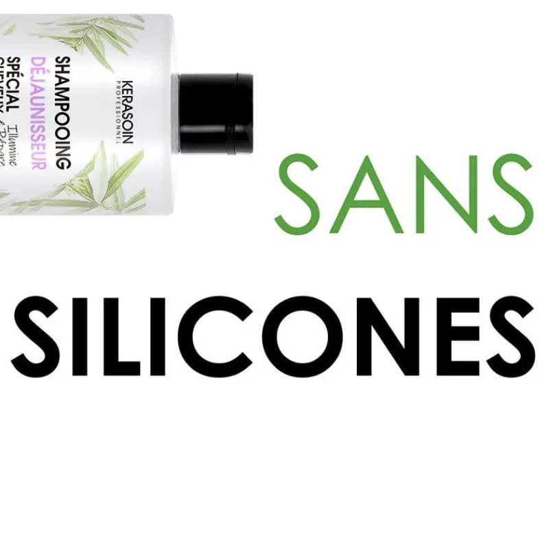 Kerasoin Professionnel Shampooing déjaunisseur cheveux gris & blancs Gamme Nature Hot