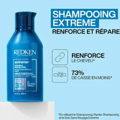 Redken Shampooing fortifiant Extreme pour cheveux abîmés New