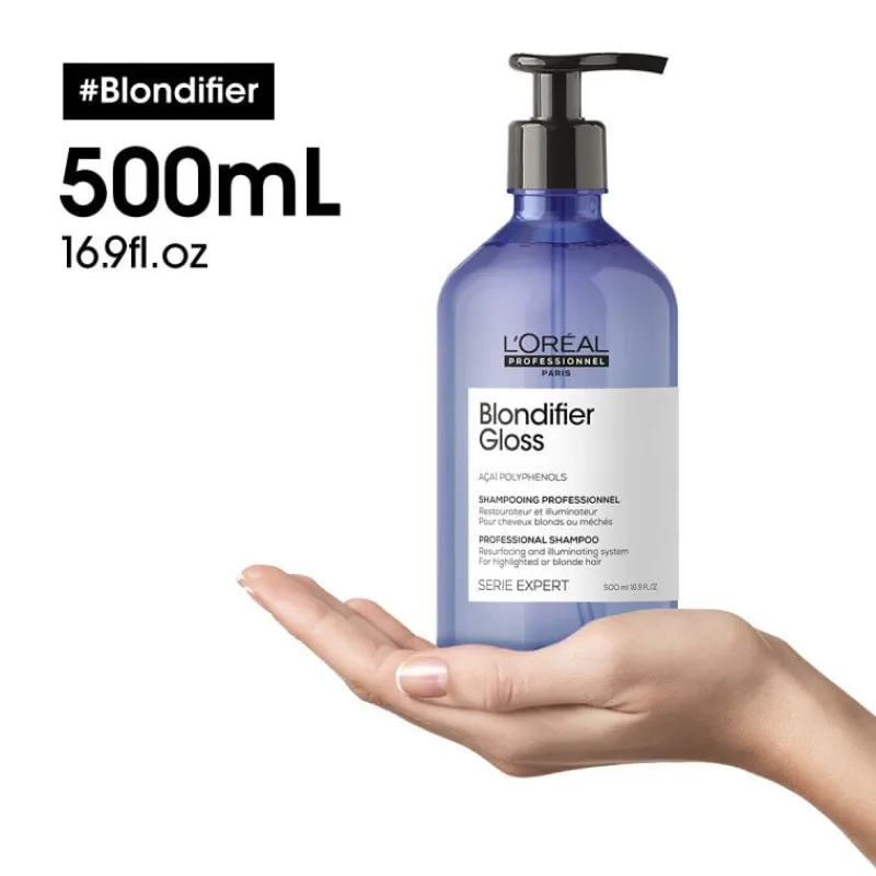 L’Oréal Professionnel Paris Shampooing illuminateur Gloss Blondifier 500 ml Outlet