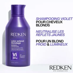 Redken Shampooing neutralisant pour cheveux blonds Color Extend Blondage Discount