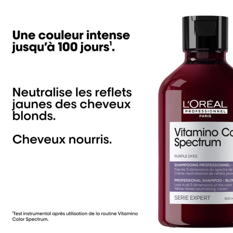 L’Oréal Professionnel Paris Shampooing neutralisant Vitamino Color Spectrum violet, anti-jaune
