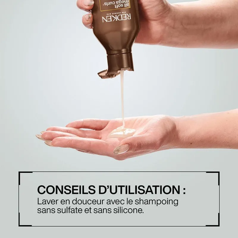 Redken Shampooing pour cheveux bouclés à crépus All Soft Mega Curls Clearance