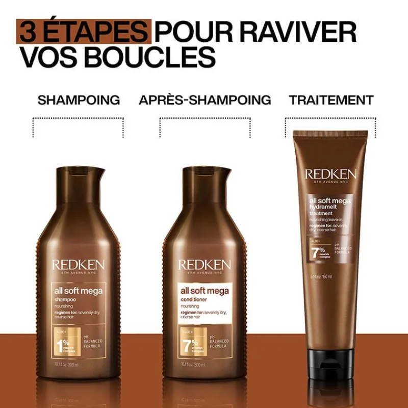 Redken Shampooing pour cheveux bouclés à crépus All Soft Mega Curls Clearance