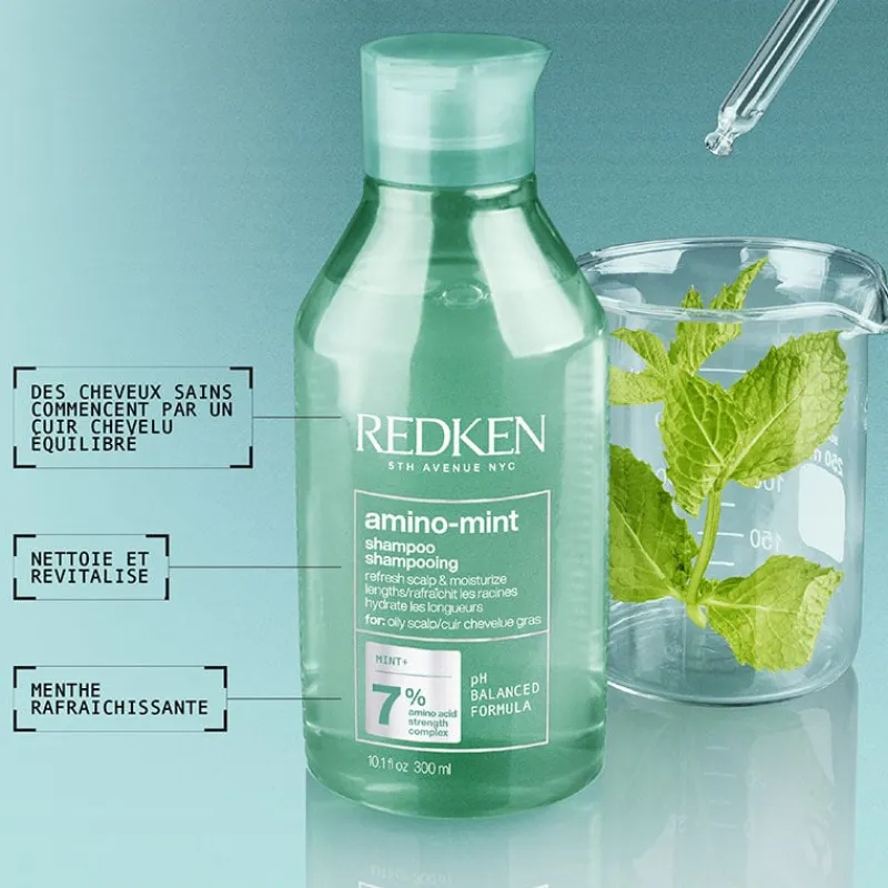 Redken Shampooing racines grasses pointes sèches Amino Mint Outlet