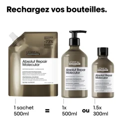 L’Oréal Professionnel Paris Shampooing réparateur Absolut Repair Molecular recharge 500ml Best