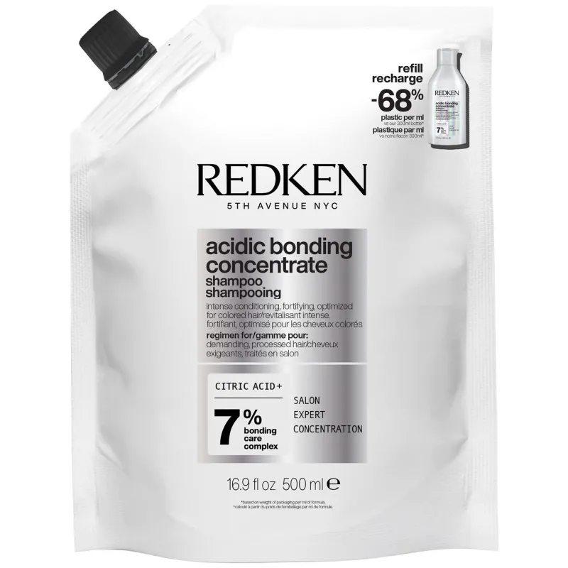 Redken Shampooing réparateur pour cheveux abîmés Acidic Bonding Concentrate recharge 500 ml Clearance