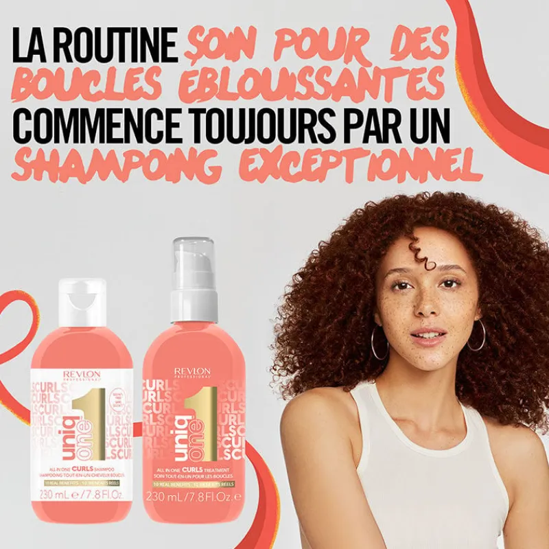 Revlon Professional Shampooing tout-en-un cheveux bouclés Uniq One Curls Best