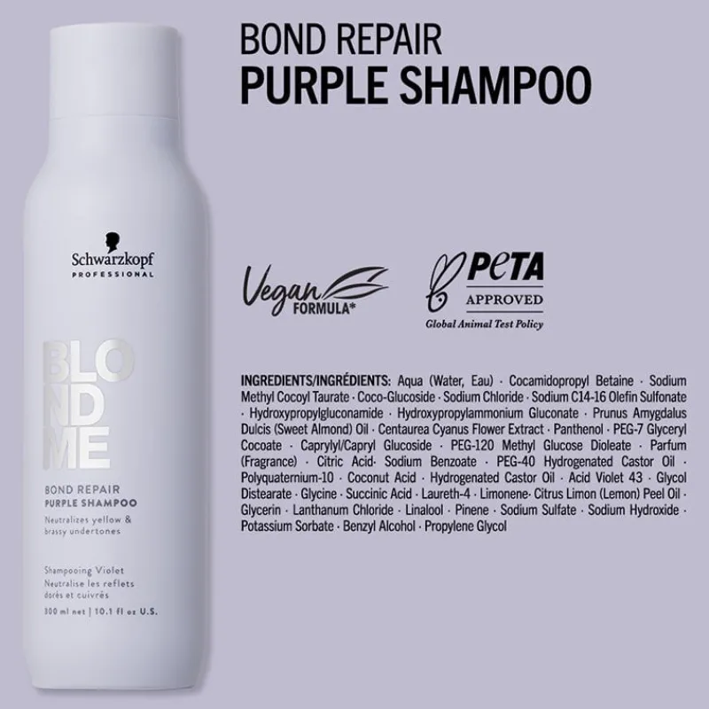 Schwarzkopf Professional Shampooing violet Blondme Bond Repair Neutralisant Sale