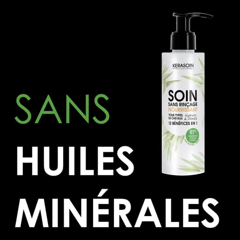 Kerasoin Professionnel Soin sans rinçage nourrissant 12 en 1 Gamme Nature Discount