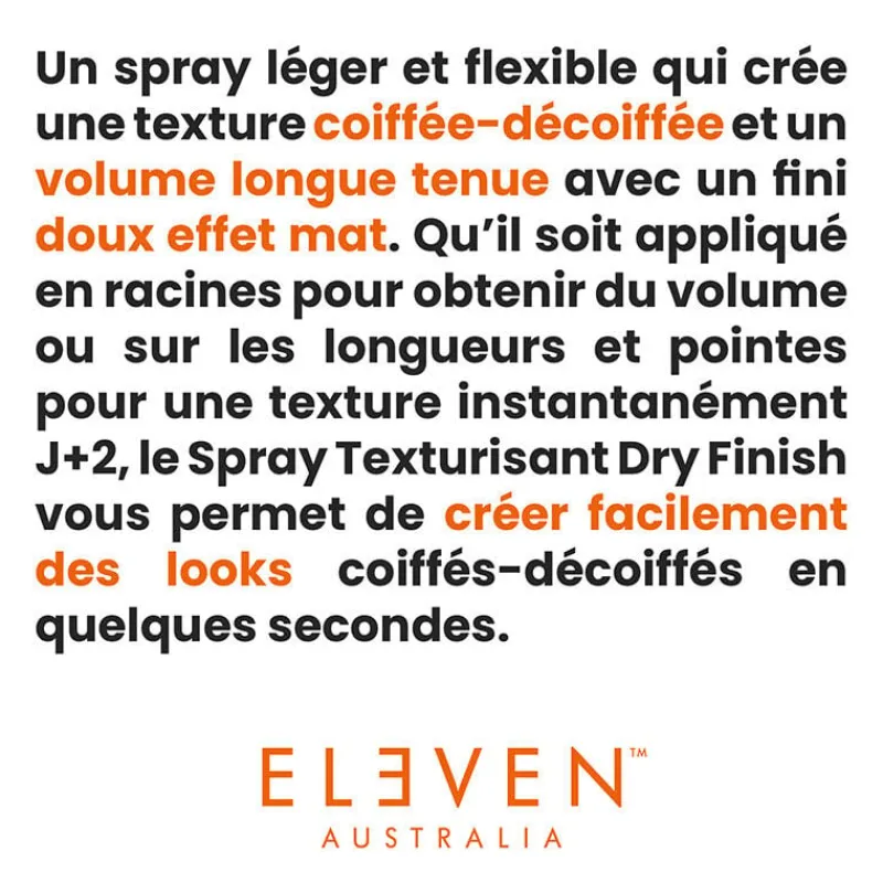 Eleven Australia Spray texturisant Dry Finish Best