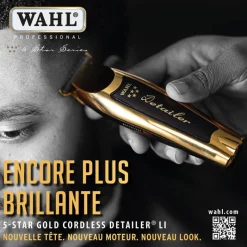 Wahl Professional Tondeuse de finition Gold Cordless Detailer 5 Star Series Clearance
