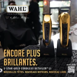 Wahl Professional Tondeuse de finition Gold Cordless Detailer 5 Star Series Clearance