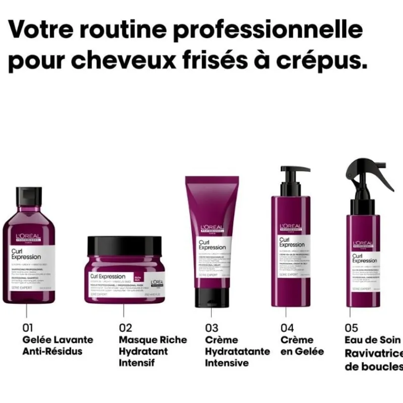 L’Oréal Professionnel Paris Trio coiffant pour cheveux frisés à crépus Curl Expression Online