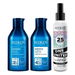 Redken Trio fortifiant miracle pour cheveux cassants Extreme One United New