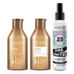 Redken Trio hydratant Miracle cheveux secs et rêches All Soft One United Sale