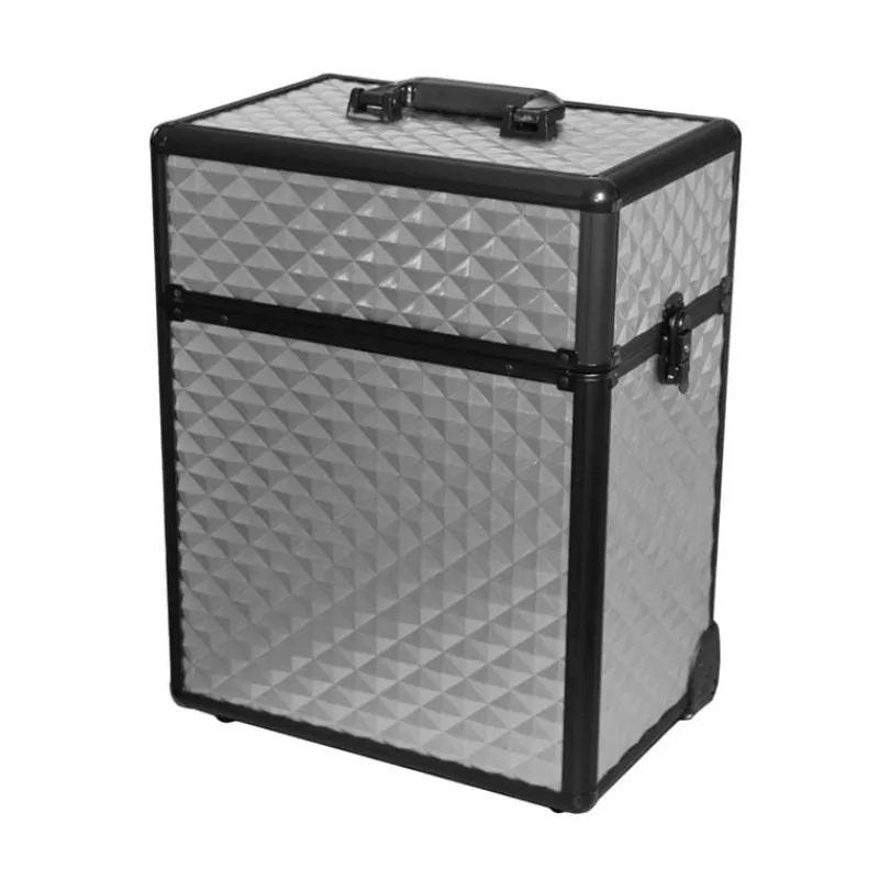 Kerasoin Professionnel Valise 2 étages argentée 3D Clearance