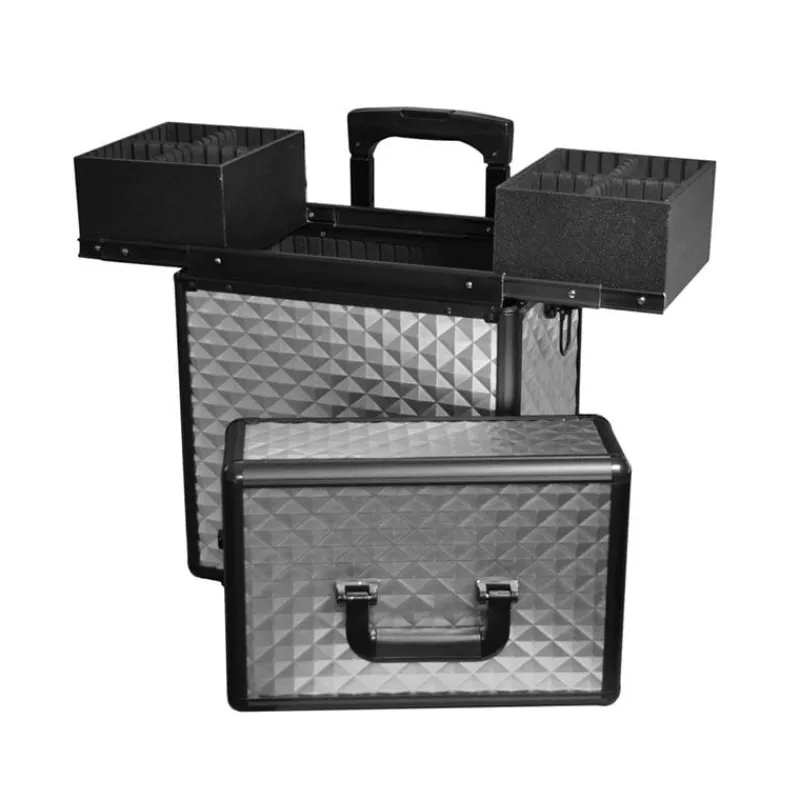 Kerasoin Professionnel Valise 2 étages argentée 3D Clearance